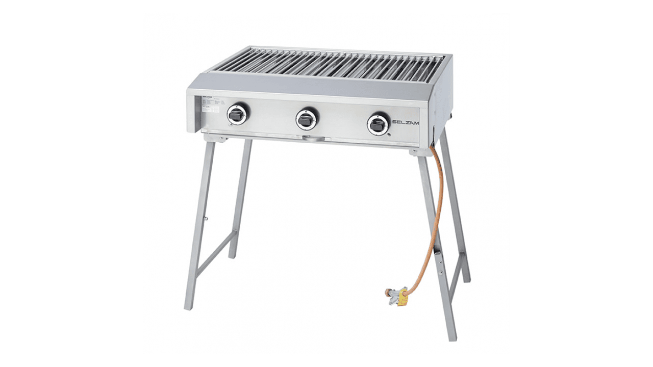 Der GNZS mit seinen 12 Brennern, 25700 Watt Leistung und 75 x 45 cm Grillfläche, ist unser meistverkaufte Gastrogrill. 